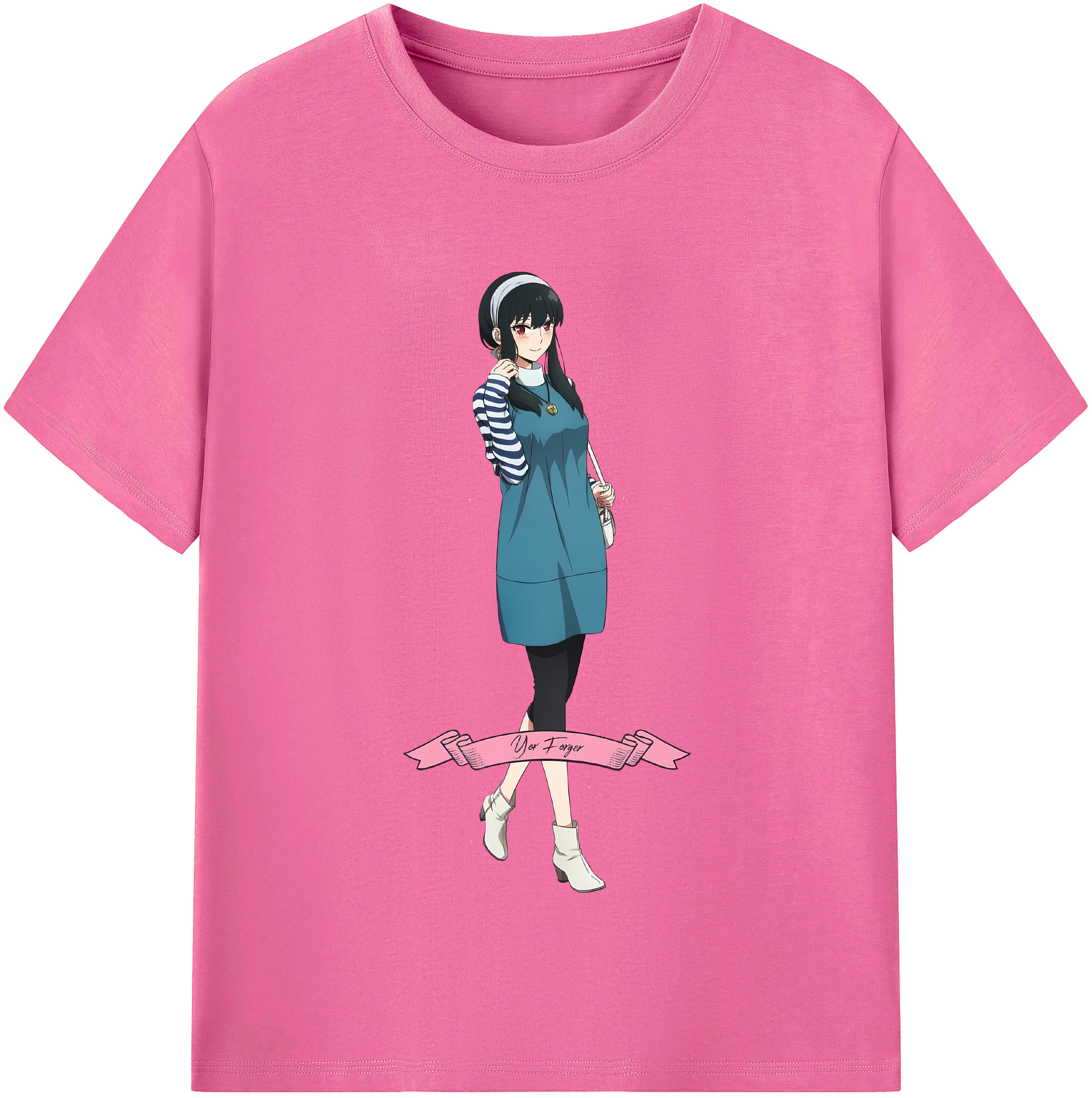 （画像用） SPY×FAMILY间谍家家酒 レディースカジュアルプリントTシャツ（綿100％）